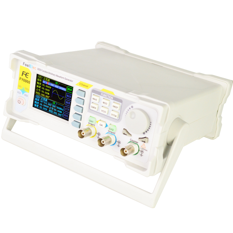 KKmoon FY6900-60M وظيفة إشارة  - مراجعة Dual Channel Arbitrary Waveform Function Generator 60Mhz وسعره