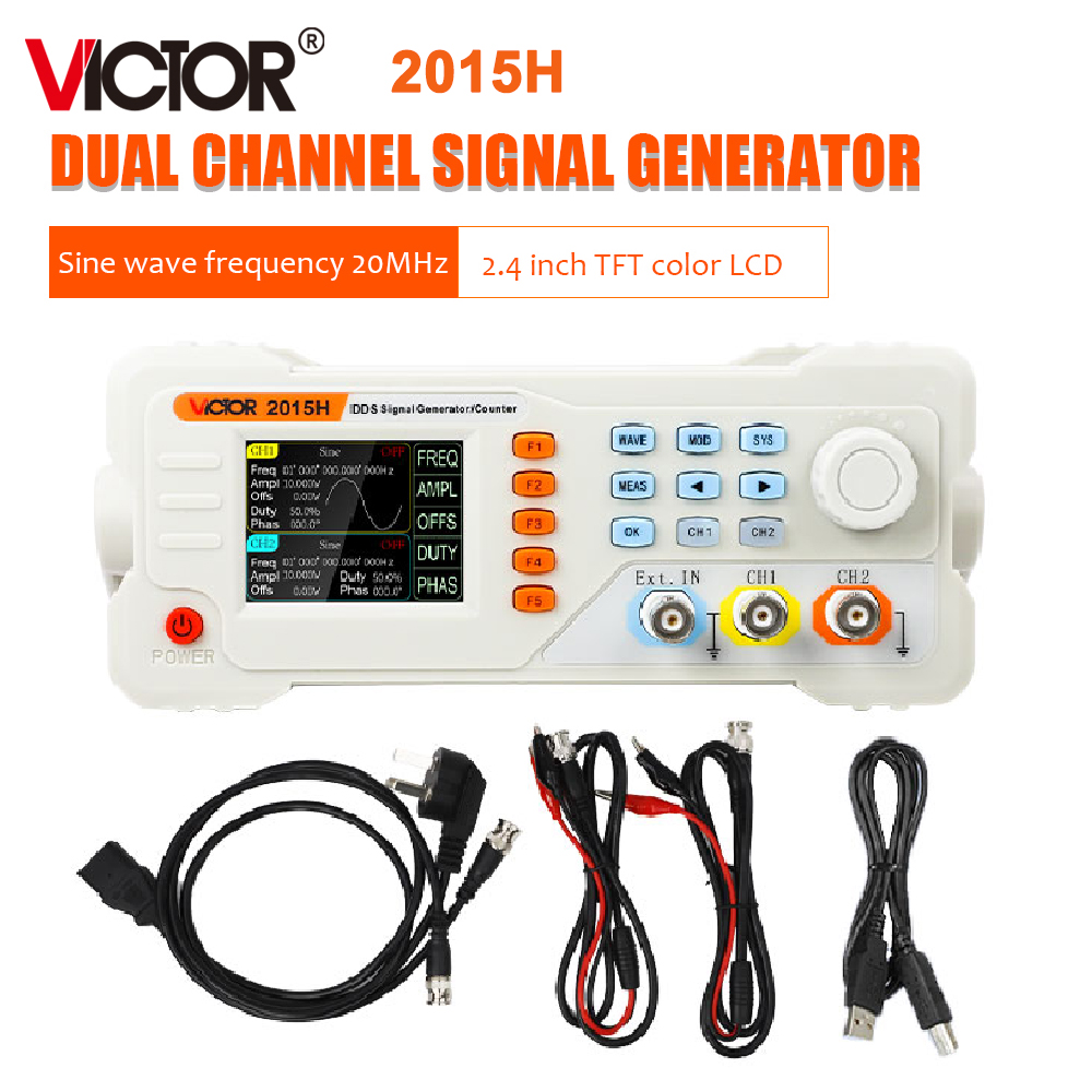 مولد إشارات الموجة DDS من RuoS - مراجعة Dual Channel Arbitrary Waveform Function Generator 60Mhz وسعره